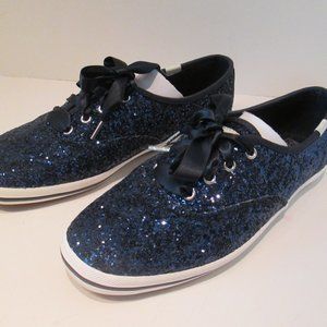 Keds for Kate Spade Glitter Sneakers, Navy 7m